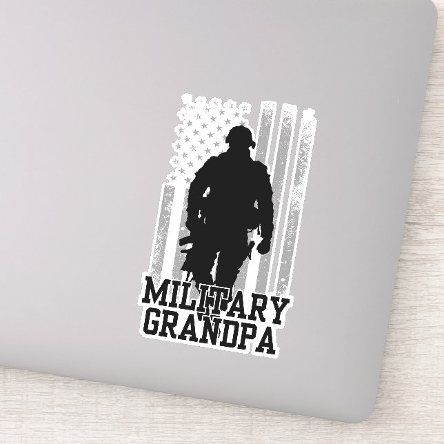 Sticker Grand-père militaire (Détail)