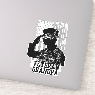 Sticker Grand-père vétéran
