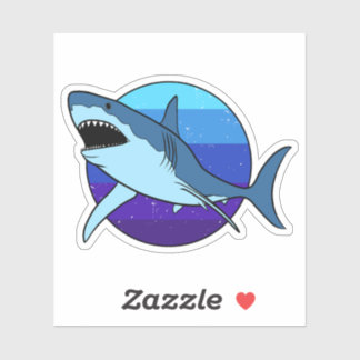 Sticker Grand requin blanc