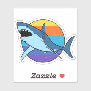 Sticker Grand requin blanc