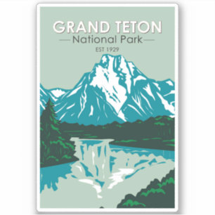 Sticker Grand Teton National Park Wyoming Jackson Hole