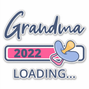 Sticker Grandma 2022 Chargement I - Promu À Grand-Mère