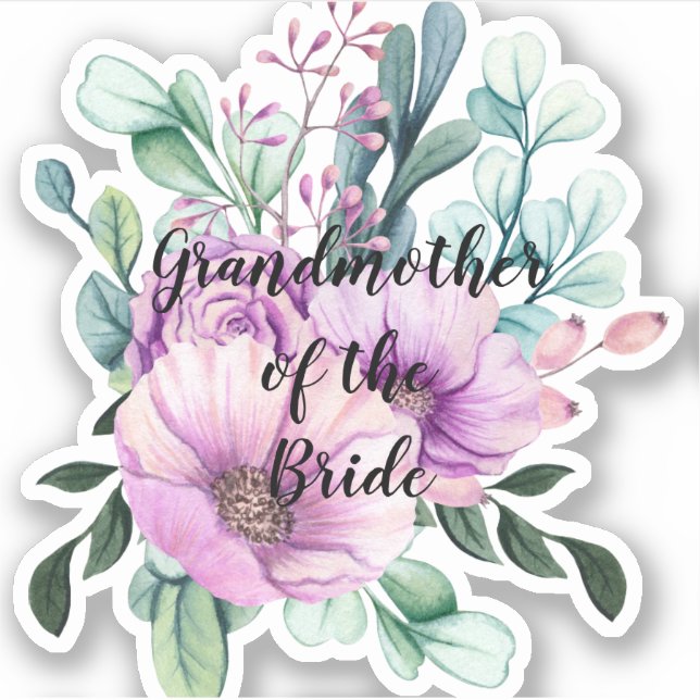 Sticker Grandmother de la Bride Groom (Devant)