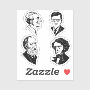 Sticker Grands compositeurs - set 6 -
