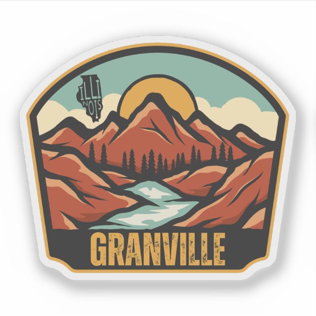 Sticker Granville, Illinois  (Devant)