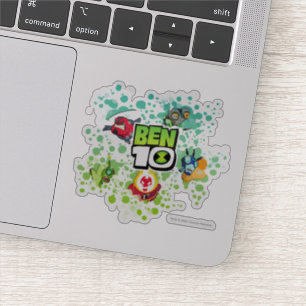 Sticker Graphique de bulles de formes Aliens Ben 10