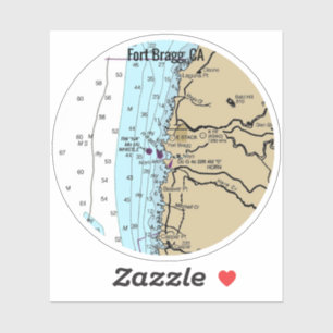 Sticker Graphique de Fort Bragg en Californie