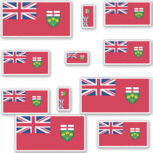 Sticker Graphique des drapeaux de l'Ontario