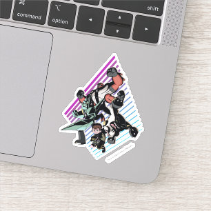 Sticker Graphique du groupe de Aliens rétro Ben 10