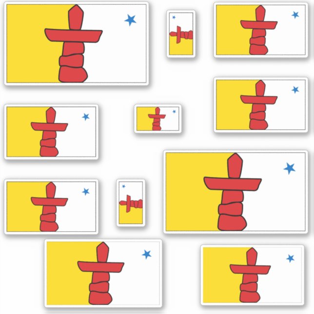 Sticker Graphique Indicateurs du Nunavut (Devant)