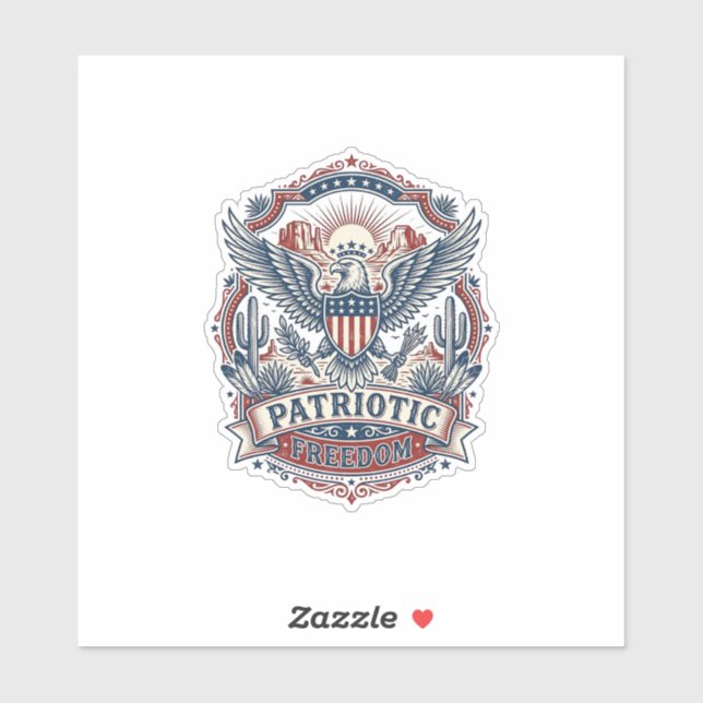Sticker Graphique vectoriel de fierté du désert du Sud-Oue (Feuille)