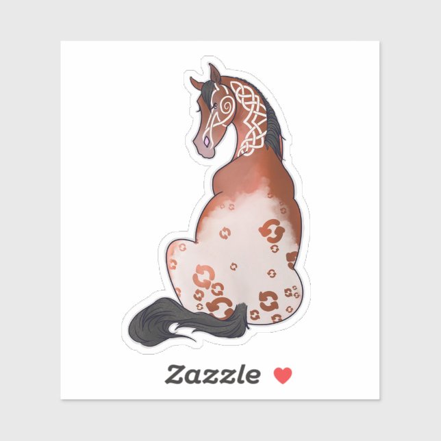 Sticker Gras blanc Celtic rafraîchissant appy (Feuille)