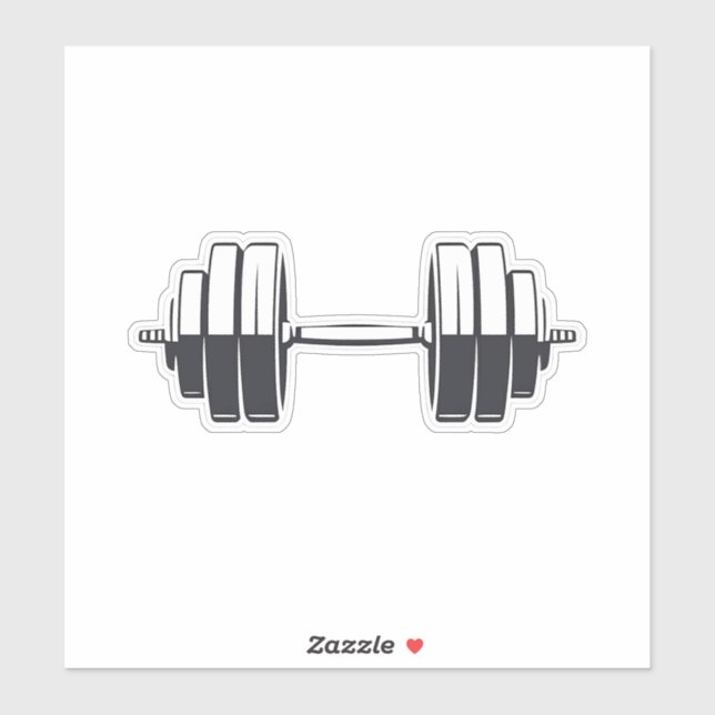 Sticker Gras Dumbbell Power - Conception de conditionnemen (Feuille)