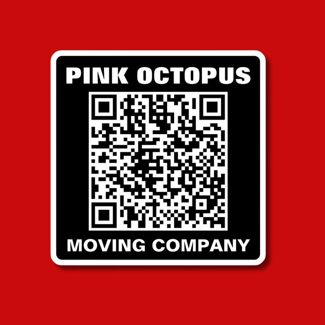 Sticker Gras monochrome QR Code Voiture étanche (Créateur téléchargé)