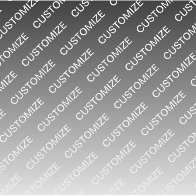 Sticker Gray (changeable color) Ombre & Text Pattern (Devant)