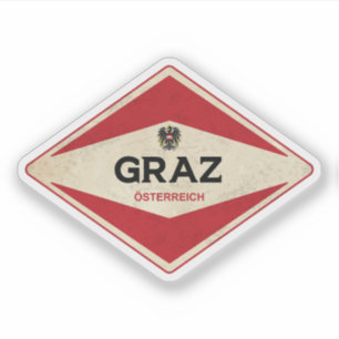 Sticker Graz Autriche Vintage