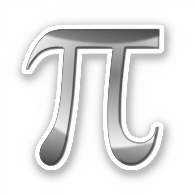 Sticker Greek Letter Pi Symbol (Recto)