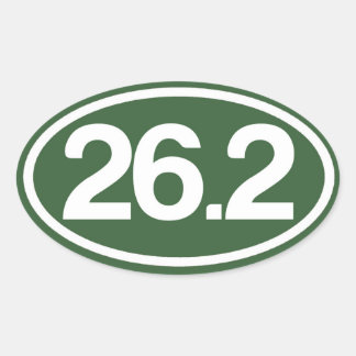 Sticker Green 26.2 (Sticker Marathon Complet)