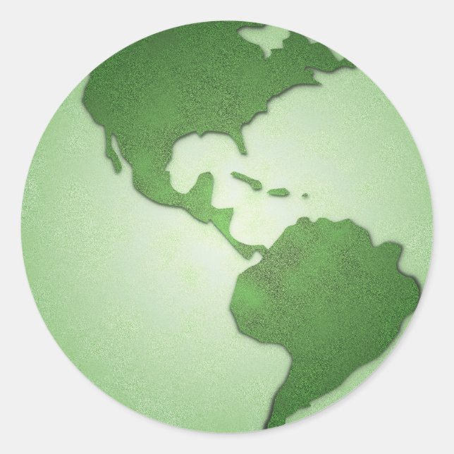 Sticker Green Earth (Devant)