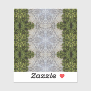 Sticker Green Moss & Earth Nature Art
