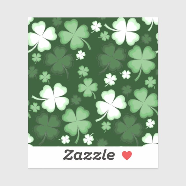 Sticker Green Shamrock (Feuille)