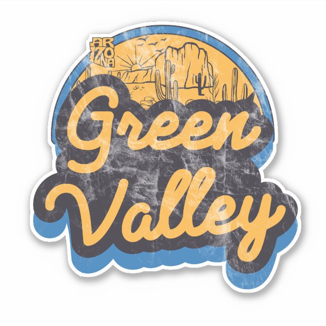 Sticker Green Valley, Arizona  (Devant)