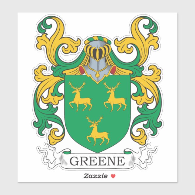 Sticker Greene Family Crest (Feuille)