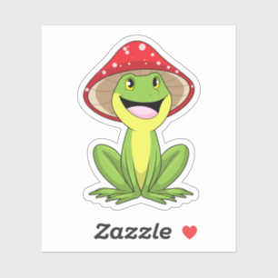 Sticker Grenouille au champignon