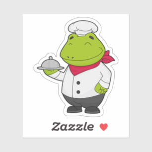 Sticker Grenouille comme cuire avec Plateau