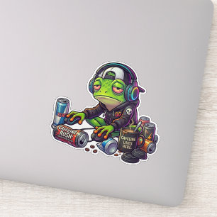 Sticker Grenouille de joueur privé de sommeil 
