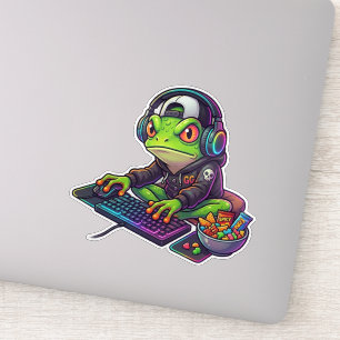 Sticker Grenouille de joueur RGB Chaos