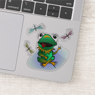 Sticker Grenouille folle