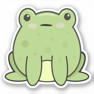 Sticker Grenouille mignonne, crapaud