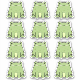 Sticker Grenouilles Kawaii