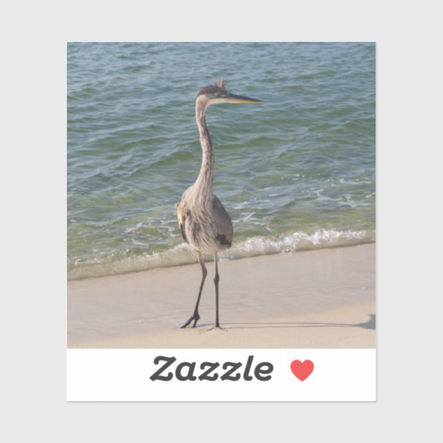 Sticker Grey Heron (Feuille)