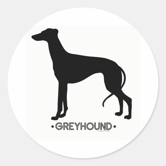 Sticker Greyhound (Devant)