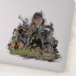 Sticker Griffon à poil dur allemand