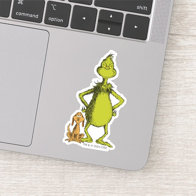 Sticker Grille | Position max. et Grinch (Détail)