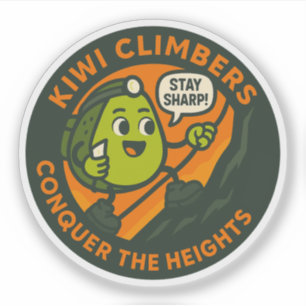 Sticker Grimpeurs Kiwi Conquièrent Les Hauteurs