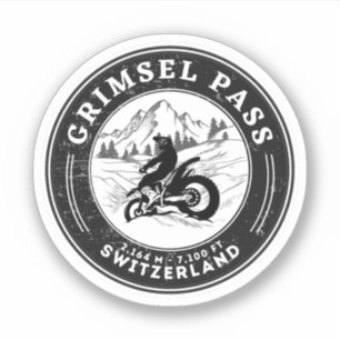 Sticker Grimsel Pass VTT suisse