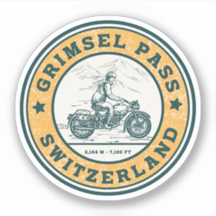 Sticker Grimsel Pass VTT suisse