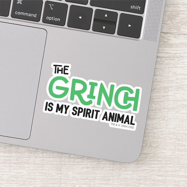 Sticker Grinch est ma citation de Spirit Animal (Détail)