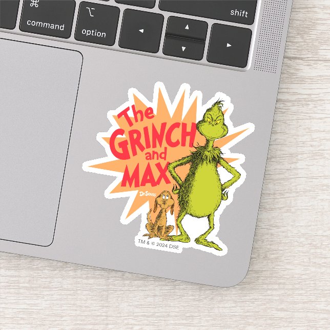 Sticker Grinch | Grinch & Max Starburst (Détail)