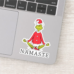 Sticker Grinch Namaste Père Noël