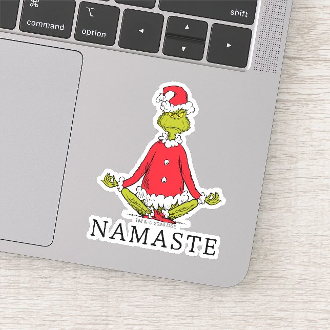 Sticker Grinch | Namaste Père Noël (Détail)