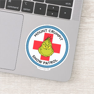 Sticker Grinch Patrouille de neige du mont Crumpit