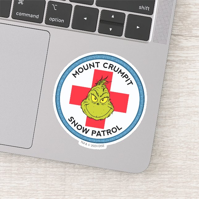Sticker Grinch | Patrouille de neige du mont Crumpit (Détail)