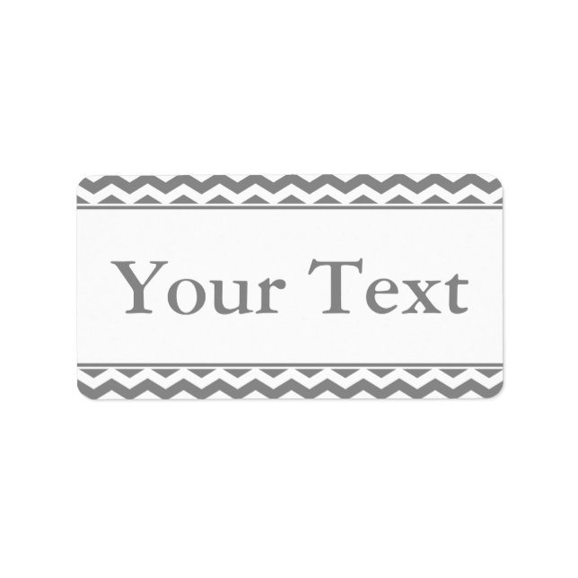 Sticker gris et blanc ou Étiquette avec texte pers (Devant)