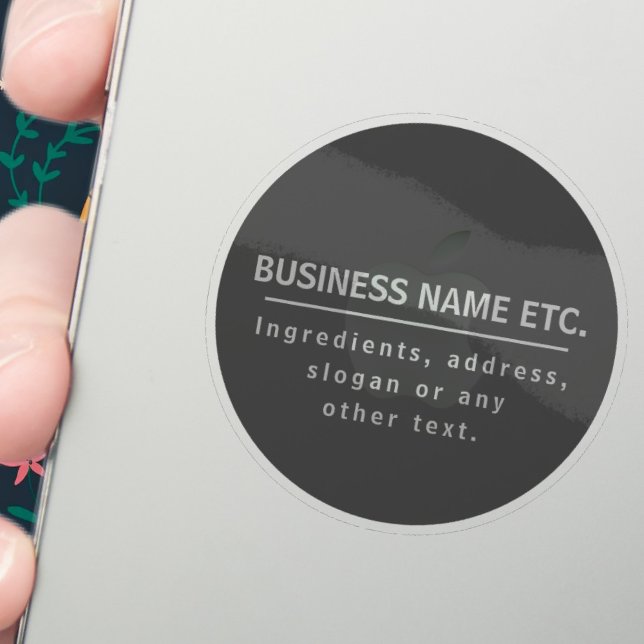 Sticker Gris foncé multifonction transparent (Créateur téléchargé)