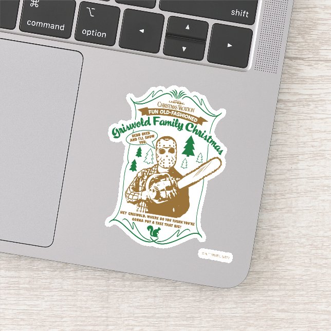 Sticker Griswold Famille de Noël Chainsaw Graphique (Détail)